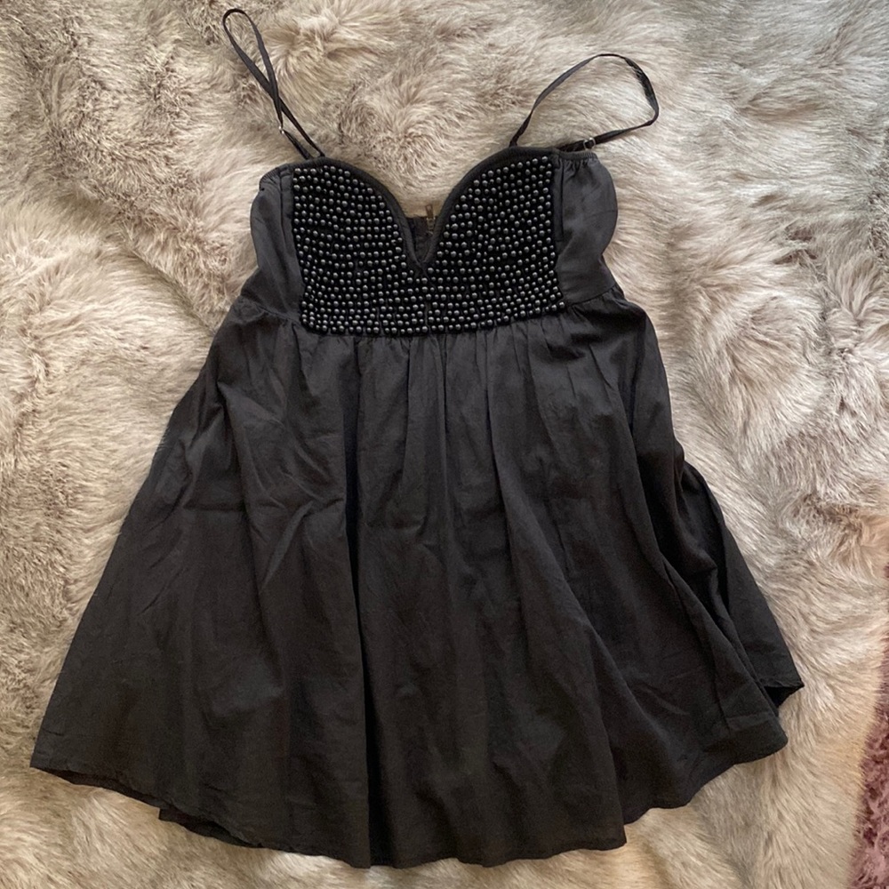 Beaded Black Babydoll dress by Reverse from LF